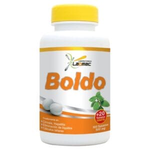 Boldo 100 Tabletas + 20 Tabletas gratis