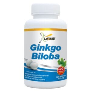 Ginkgo Biloba 100 Tabletas + 20 Tabletas gratis